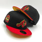 Exclusiva New Era 59Fifty Cool Fashion Atlanta Braves 40th Anniversary Patch Gold UV Alternate Hat - Black, Red, Gold