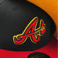 Exclusiva New Era 59Fifty Cool Fashion Atlanta Braves 40th Anniversary Patch Gold UV Alternate Hat - Black, Red, Gold