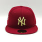Exclusiva New Era 59fifty Beanpack New York Yankees  2000 World series parche / cardinal tan