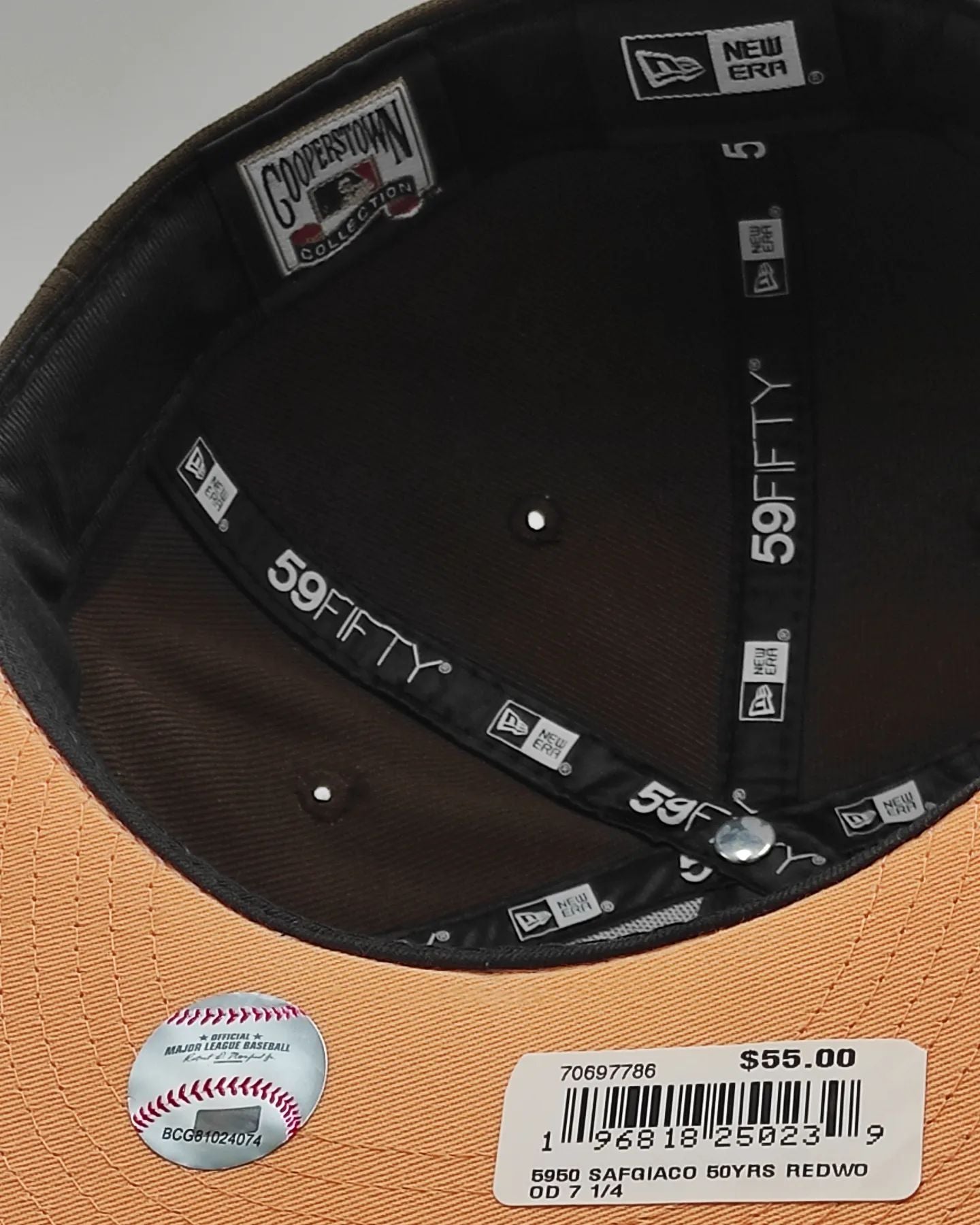 Exclusiva New Era 59Fifty Parks The Woods Oakland Athletics Battle of the Bay Patch Hat - Marron