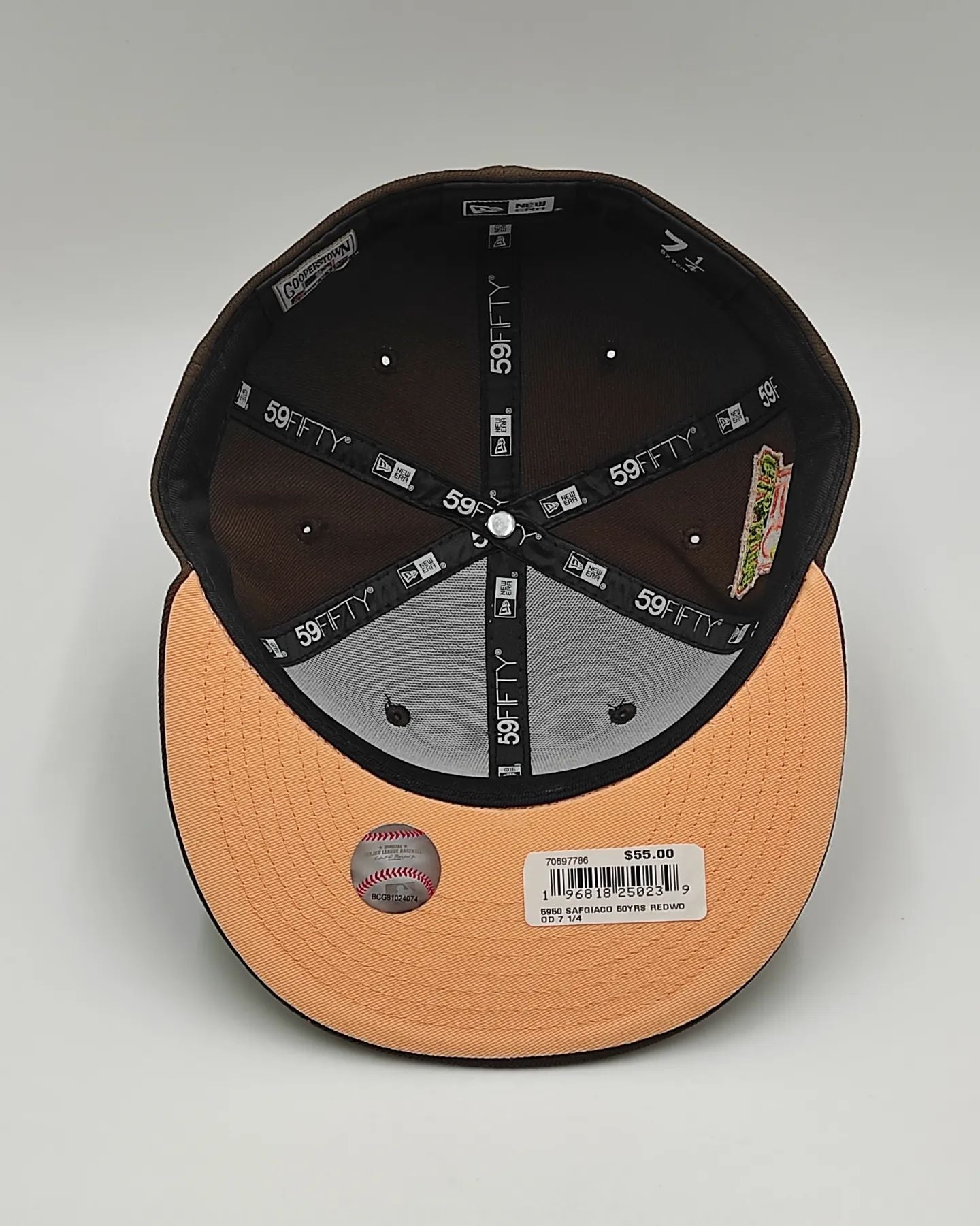 Exclusiva New Era 59Fifty Parks The Woods San Francisco Giants Battle of the Bay Patch Hat - Marron