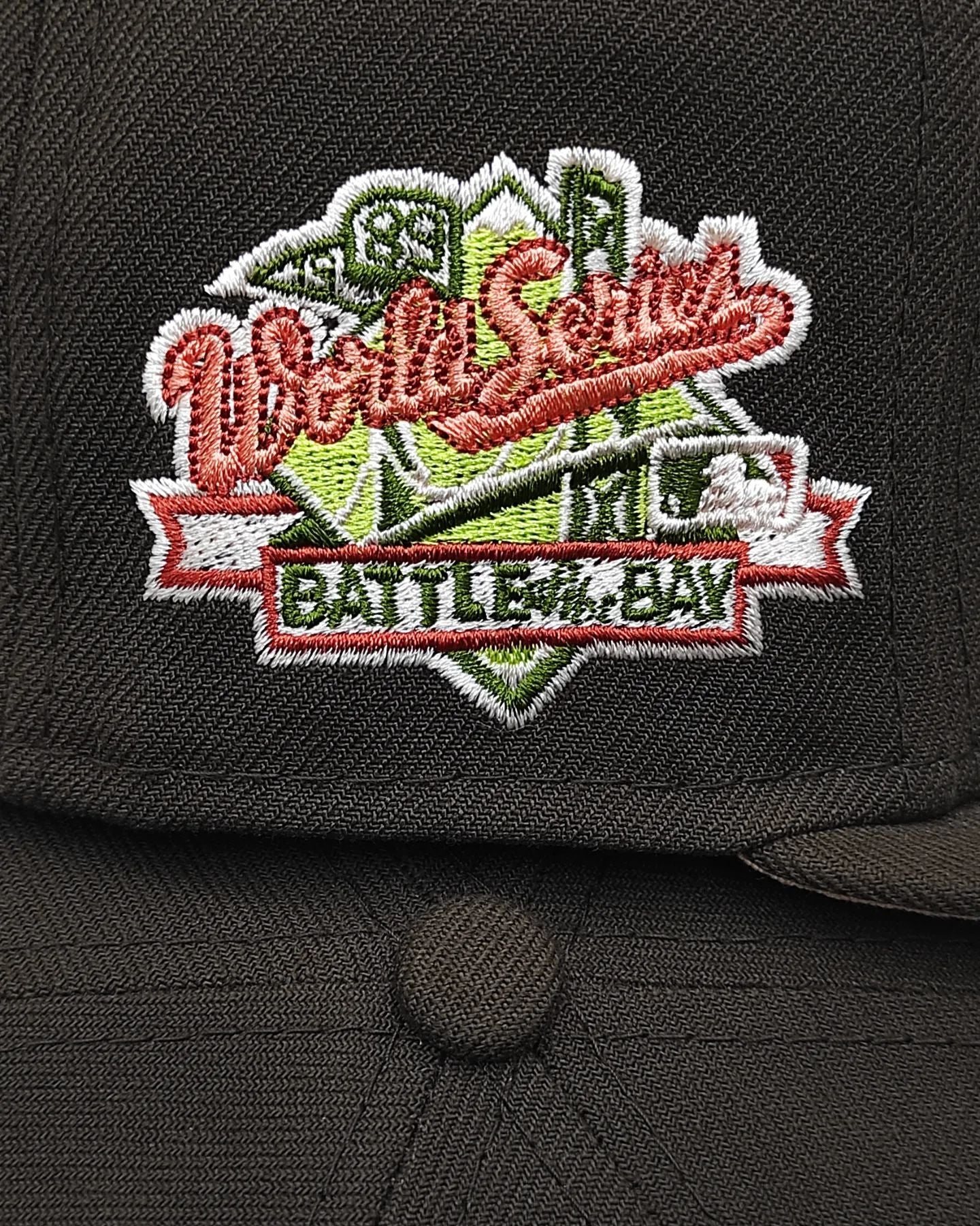 Exclusiva New Era 59Fifty Parks The Woods Oakland Athletics Battle of the Bay Patch Hat - Marron