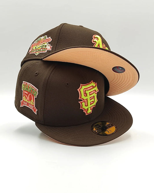 Exclusiva New Era 59Fifty Parks The Woods San Francisco Giants Battle of the Bay Patch Hat - Marron