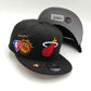 New Era Miami Heat coleccion Half off 950 black snapback