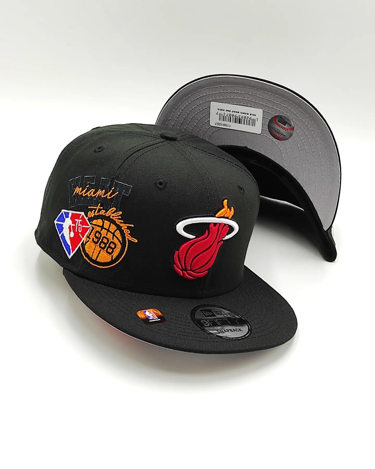New Era Miami Heat coleccion Half off 950 black snapback