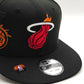 New Era Miami Heat coleccion Half off 950 black snapback