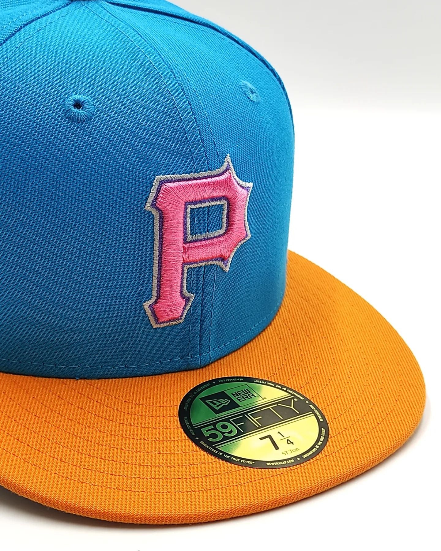 Exclusivo New Era 59Fifty Aux Pack Solo Pittsburgh Pirates 2006 All Star Game Patch Hat - Azul claro, naranja, rosa