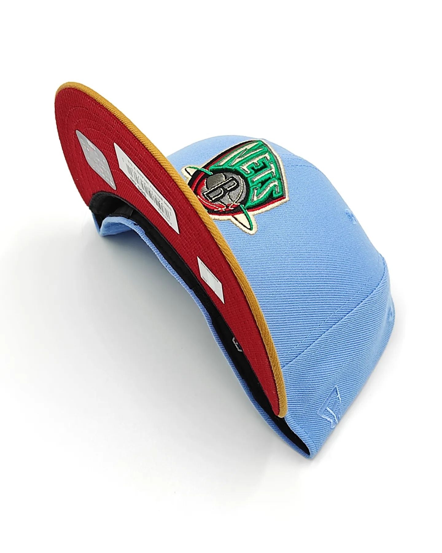 Exclusive New Era 59Fifty Parks Smoldering Island Brooklyn Nets Hat - Azu Claro, Tan