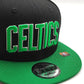 New Era Boston Celtics 9Fifty snapback Negro con Verde colección jersey