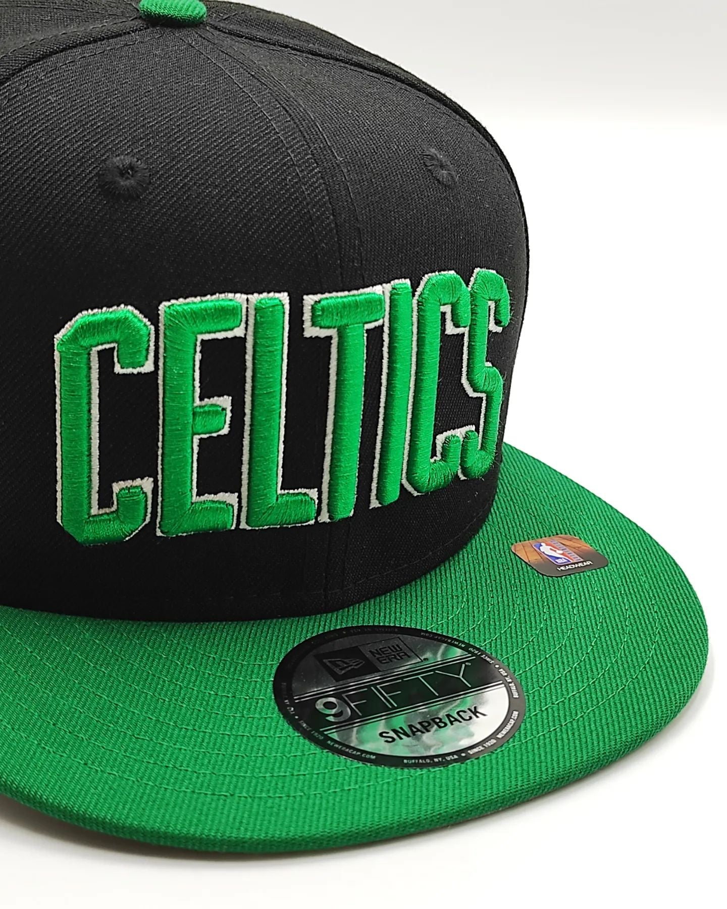 New Era Boston Celtics 9Fifty snapback Negro con Verde colección jersey