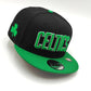 New Era Boston Celtics 9Fifty snapback Negro con Verde colección jersey