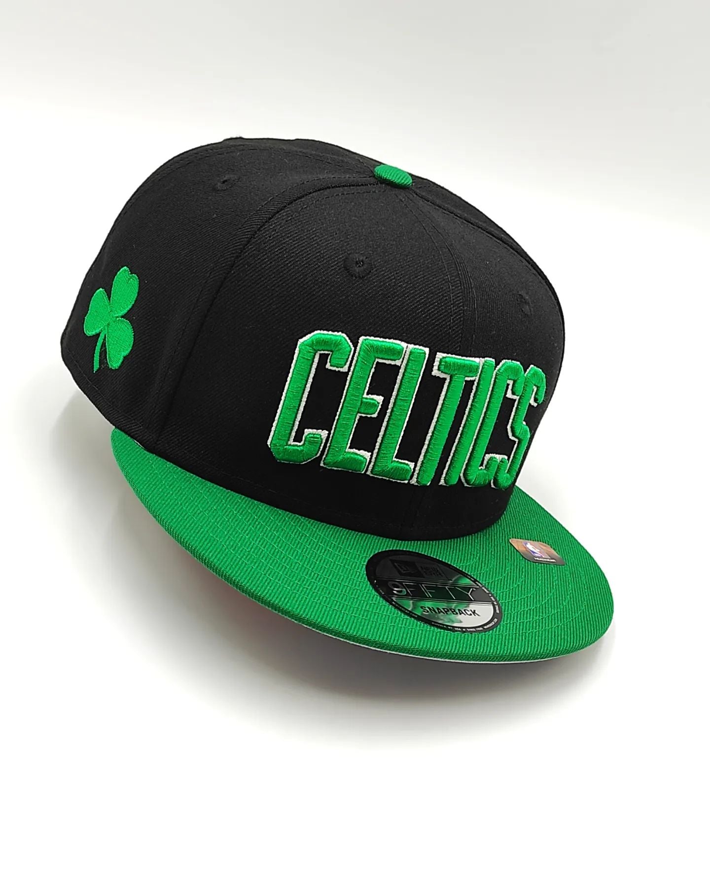 New Era Boston Celtics 9Fifty snapback Negro con Verde colección jersey