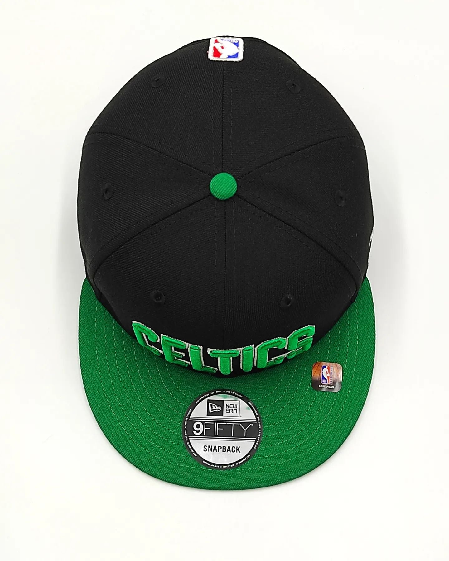 New Era Boston Celtics 9Fifty snapback Negro con Verde colección jersey